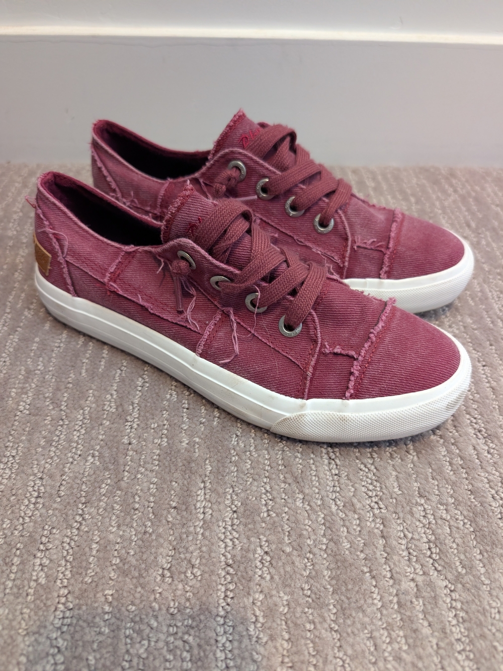 Women's Blowfish Malibu Burgundy/Maroon/Berry Canvas Sneakers